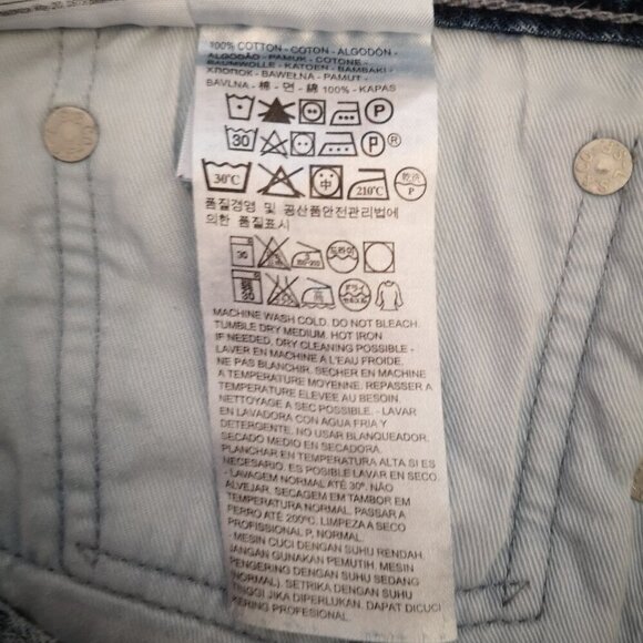 COPY - Levi's Men's 508 Size 36/32 Straight Leg Medium Wash Blue Jeans - Picture 7 of 15